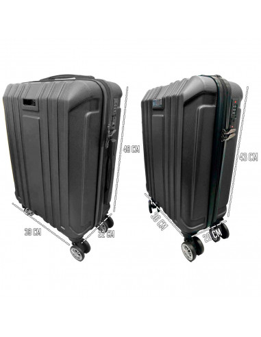 Tradineur - Set de 2 Maletas con Ruedas Desmontables - Combinación de Seguridad - Incluye Mango integrado y Mango Extensible de