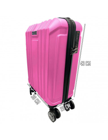 Tradineur - Maleta Pequeña con Ruedas Desmontables - Combinación de Seguridad - Incluye Mango integrado y Mango Extensible de 50