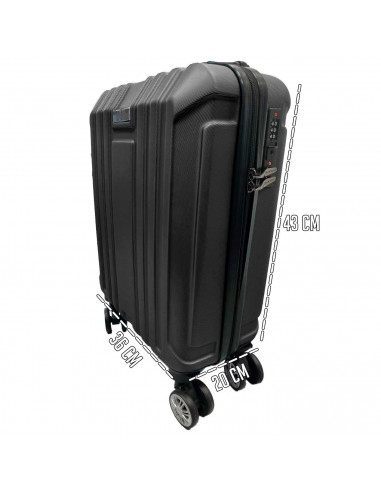 Tradineur - Maleta Pequeña con Ruedas Desmontables - Combinación de Seguridad - Incluye Mango integrado y Mango Extensible de 50
