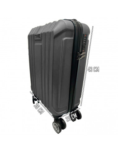 Tradineur - Maleta Pequeña con Ruedas Desmontables - Combinación de Seguridad - Incluye Mango integrado y Mango Extensible de 50