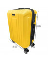 Tradineur - Maleta Mediana con Ruedas Desmontables - Combinación de Seguridad - Incluye Mango integrado y Mango Extensible de 50