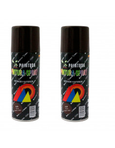 Montoro - Pack 2 botes de pintura en spray color teja A39 200 ml, válido para multitud de superficies de interior y exterior