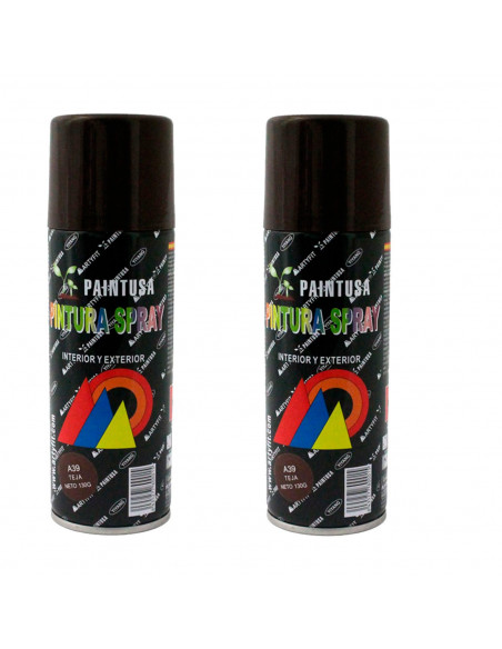 Montoro - Pack 2 botes de pintura en spray color teja A39 200 ml, válido para multitud de superficies de interior y exterior Montoro - Pack 2 botes de pintura en spray color teja A39 200 ml, válido para multitud de superficies de interior y exterior