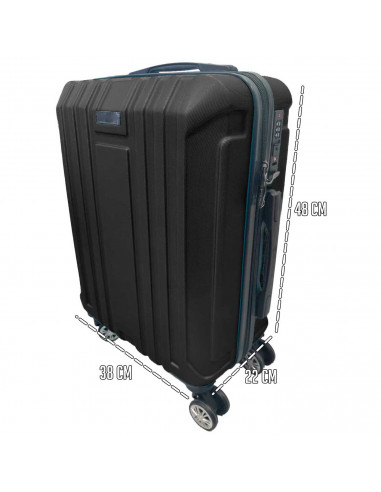 Tradineur - Maleta Mediana con Ruedas Desmontables - Combinación de Seguridad - Incluye Mango integrado y Mango Extensible de 50
