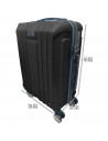 Tradineur - Maleta Mediana con Ruedas Desmontables - Combinación de Seguridad - Incluye Mango integrado y Mango Extensible de 50