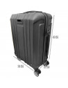 Tradineur - Maleta Mediana con Ruedas Desmontables - Combinación de Seguridad - Incluye Mango integrado y Mango Extensible de 50