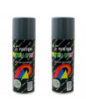 Montoro - Pack de 2 botes de pintura en spray gris perla A22, 200 ml, válido para multitud de superficies de interior y exterior