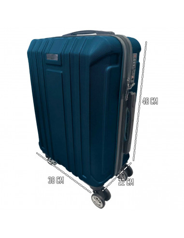 Tradineur - Maleta Mediana con Ruedas Desmontables - Combinación de Seguridad - Incluye Mango integrado y Mango Extensible de 50