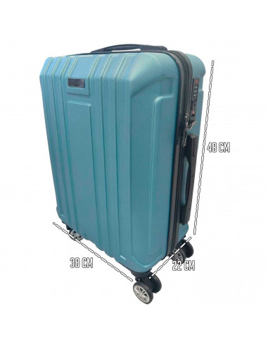 Tradineur - Maleta Mediana con Ruedas Desmontables - Combinación de Seguridad - Incluye Mango integrado y Mango Extensible de 50