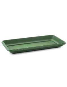 Tradineur - Plato jardinera de 100 cm - Macetero, Maceta para plantas y flores rectangular - Fabricado en Plástico - 7 x 96,5 x