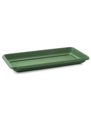 Tradineur - Plato jardinera de 100 cm - Macetero, Maceta para plantas y flores rectangular - Fabricado en Plástico - 7 x 96,5 x