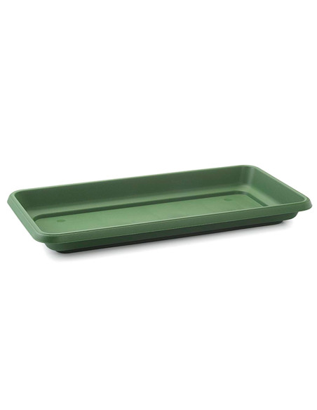 Tradineur - Plato jardinera de 100 cm - Macetero, Maceta para plantas y flores rectangular - Fabricado en Plástico - 7 x 96,5 x