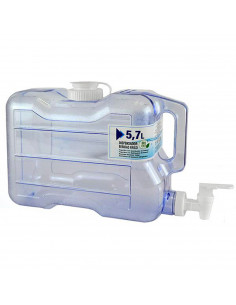Tradineur - Dispensador de bebidas de plástico para frigorífico con grifo, bote dispensador, botella, garrafa con grifo - 21 x 1