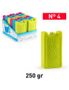 Tradineur - Pack de 4 Acumuladores de Frío N.º 4 - 250 G - Fabricado en Plástico - Ideal para mantener la temperatura en tu neve