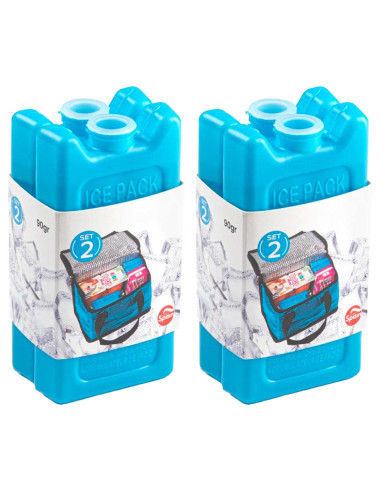 Tradineur - Pack de 4 Acumuladores de Frío N.º 2 - 90 G - Fabricado en Plástico - Ideal para mantener la temperatura en tu never