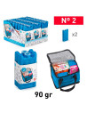 Tradineur - Pack de 4 Acumuladores de Frío N.º 2 - 90 G - Fabricado en Plástico - Ideal para mantener la temperatura en tu never