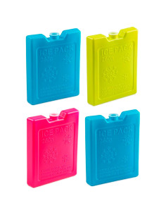 Tradineur - Pack de 4 Acumuladores de Frío N.º 5 - 260 G - Fabricado en Plástico - Ideal para mantener la temperatura en tu neve