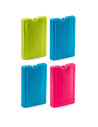 Tradineur - Pack de 4 Acumuladores de Frío N.º 8 - 1000 G - Fabricado en Plástico - Ideal para mantener la temperatura en tu nev