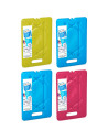 Tradineur - Pack de 4 Acumuladores de Frío N.º 11 - 800 G - Fabricado en Plástico - Ideal para mantener la temperatura en tu nev