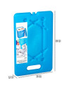 Tradineur - Pack de 4 Acumuladores de Frío N.º 11 - 800 G - Fabricado en Plástico - Ideal para mantener la temperatura en tu nev