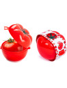 Tradineur - Pack de 2 Guardatomates - Fabricados en Plástico - Almacenamiento de Alimento - Diseño de Tomate - 8,5 x 10,5 x 12,5