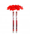 Tradineur - Pack de 4 cañones de confeti de aire comprimido, popper, cracker de confetti, cumpleaños, bodas, fiestas, celebracio
