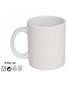 Tradineur - Pack de 6 tazas de porcelana, tazón desayuno, café, infusiones, diseño clásico, aptas para lavavajillas y microondas
