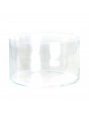Jarrón de vidrio ideal para decoración del hogar 14 x 14 x 12 cm (ancho x profundo x alto)