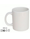 Tradineur - Pack de 6 tazas de porcelana, tazón desayuno, café, infusiones, diseño clásico, aptas para lavavajillas y microondas