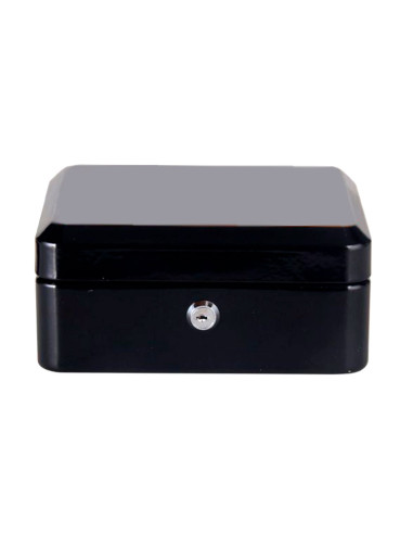 Tradineur - Caja de Caudales Metalica con Llaves - Asa y bandeja con compartimentos para dinero, monedas y billetes - 9 x 20 x 1