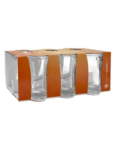 Tradineur - Pack de 12 Vasos para chupitos modelo "Irlandes" - Capacidad de 3,4 cl (1,14 oz) - Fabricado en Vidrio - Apto para l