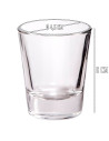 Tradineur - Pack de 12 Vasos modelo "Party" - Capacidad de 4,8 cl (1,60 oz) - Fabricado en Vidrio - Apto para lavavajillas y mic