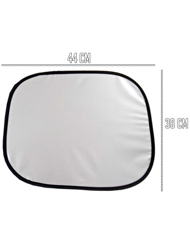 Tradineur - Set de 2 Parasoles para ventanillas de coches - Fabricado en Tela y Plástico - Protección contra rayo UV - 36 x 44 c