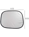 Tradineur - Set de 2 Parasoles para ventanillas de coches - Fabricado en Tela y Plástico - Protección contra rayo UV - 36 x 44 c