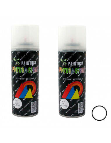 Montoro - Pack 2 botes de pintura en spray laca A31 200 ml, válido para multitud de superficies de interior y exterior