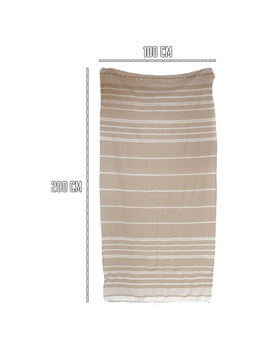 Tradineur - Toalla para playa diseño de rayas - Fabricado en Poliéster - 100 x 200 cm - Ligera y de secado rápido, suave y resis