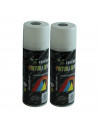 Montoro - Pack 2 botes de pintura en negro satinado SA01 200 ml, válido para multitud de superficies de interior y exterior. Pin