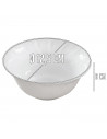 Tradineur - Pack de 3 cuencos Lavafrutas - Modelo Titan - Fabricado en Vidrio Opal - Bordes Ondulados - Ideal tanto para la host