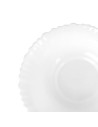Tradineur - Ensaladera Redonda - Fabricado en Vidrio Opal - Bordes Ondulados - Ideal tanto para la hostelería como el hogar - Ø