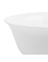 Tradineur - Ensaladera Redonda - Fabricado en Vidrio Opal - Bordes Ondulados - Ideal tanto para la hostelería como el hogar - Ø