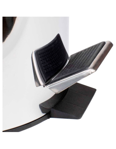 Tradineur - Papelera con apertura de Pedal - Fabricado en Acero Inoxidable - Capacidad de 30 Litros - Ideal para cocinas, oficin