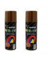 Montoro - Pack 2 botes de pintura en spray cobre M307 200 ml, válido para multitud de superficies de interior y exterior