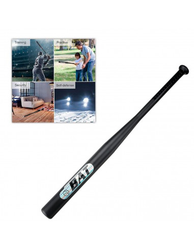 Tradineur - Bate de béisbol de aluminio, agarre antideslizante, prácticas, entranamientos, deporte, aire libre, adolescentes, ad