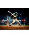 Tradineur - Bate de béisbol de aluminio, agarre antideslizante, prácticas, entranamientos, deporte, aire libre, adolescentes, ad