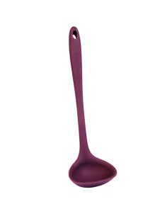 Tradineur - Cazo para servir, silicona resistente al calor, no raya, apto para lavavajillas, libre de BPA, repostería, cocina (V