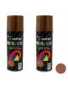 Montoro - Pack 2 botes de pintura en spray cobre M307 200 ml, válido para multitud de superficies de interior y exterior