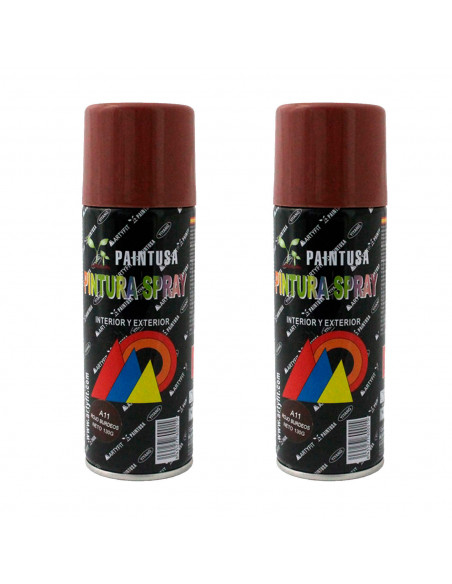 Montoro - Pack 2 botes de pintura en rojo burdeos A11 200 ml, válido para multitud de superficies de interior y exterior. Pintur Montoro - Pack 2 botes de pintura en rojo burdeos A11 200 ml, válido para multitud de superficies de interior y exterior. Pintur