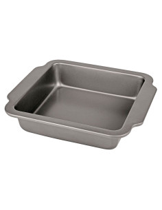 Tradineur - Molde de Acero Cuadrada para lasaña - 2 Capas Antiadherente - Apto para Lavavajillas - Fácil Limpieza - 6 x 30 x 27
