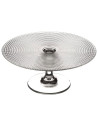 Tradineur - Expositor para tartas con pie - Fabricado en Cristal - Fácil limpieza y Durabilidad - Ideal para Pasteles y diversos