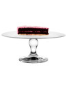 Tradineur - Expositor para tartas con pie - Fabricado en Cristal - Fácil limpieza y Durabilidad - Ideal para Pasteles y diversos